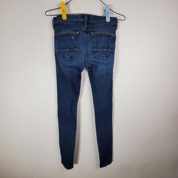 Flying Monkey Platinum Stretch Skinny Jeans Womans Size 28 Blue Denim Low Rise - Picture 2 of 10